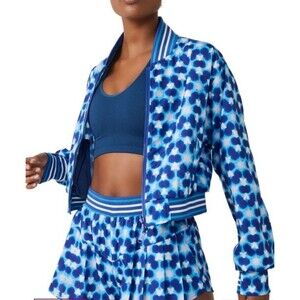 FREE PEOPLE MOVEMENT Women's XS NWOT Top Seed Printed Tennis Jacket